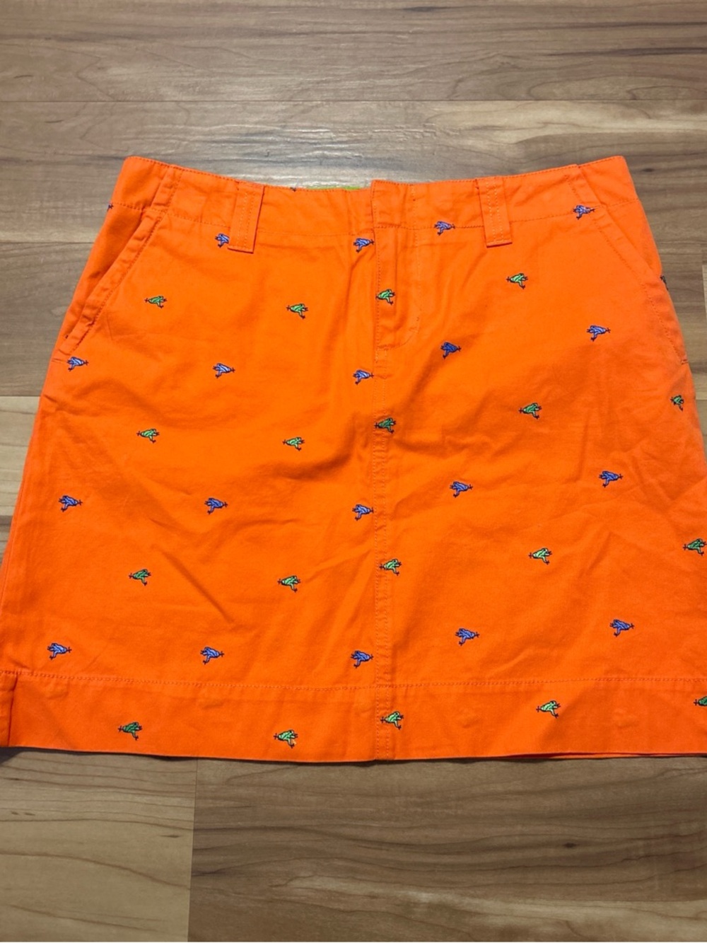 Lilly Pulitzer NWT Orange Embroidered Mini Skirt